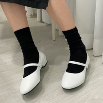 라운드 메리제인 여성 플랫슈즈 3cm