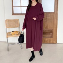 [아이슈즈] 데일리 사이드 시임포켓 무지 롱원피스 1104753