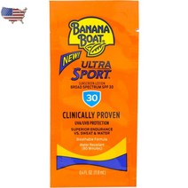 Banana Boat 바나나보트 스포츠 울트라 선스크린 로션 SPF 30 여행용 일회분 소포장 11.8ml 24개
