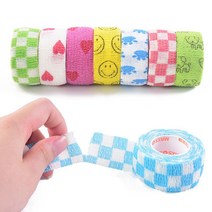 압박 밴드 관절 테이핑 관절보호 생활용품 자가점착 무늬 2.5cm, 그레이밀리터리