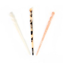 KNOTXKNOT 구름처럼 가벼운 셀룰로오스 트위스트 비녀 + 똥머리 헤어스틱