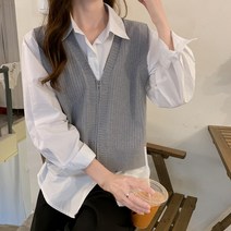 진짜 진짜 가격 가을 겨울 한국어 스타일 니트 스웨터 루스 V 넥 지퍼 카디건 조끼 코트 외부 일치