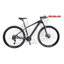[사바코리아] 사바 토치 2.0 ALTUS 27단 27.5인치 카본 MTB 자전거 2022, Matte Black / Gray, 17
