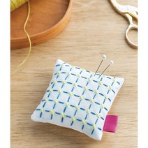 사시코 자수 루시안 핀쿠션 키트 - 3컬러, 화이트