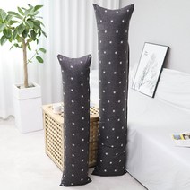 롱 쿠션 바디필로우 ( 솜포함 )( 대형 ) 150X35 사이즈, 바디필로우 (솜포함)(대형), 블링블링, 차콜