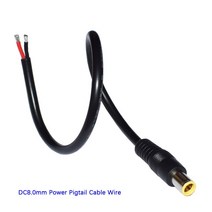 호환 케이스 전용 모듈러 파워용 실리콘 은도금 슬리빙 케이블 휴대용 발전기용 DC 8.0mm 전원 수 플러그, [02] WHITE