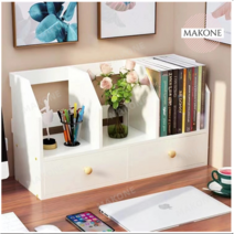 원목 미니 책상 책꽂이 수납함 7컬러 인테리어, 화이트+옐로우서랍