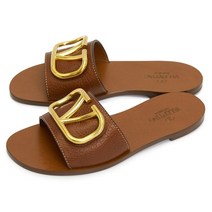 [럭스보이][발렌티노] V 로고 시그니처 슬라이드 S0M21HWS 0CR 여자 슬리퍼 샌들