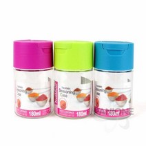 원샵 투명 조미료통 180ML 예쁜양념통 양념병 양념유리병, 1개