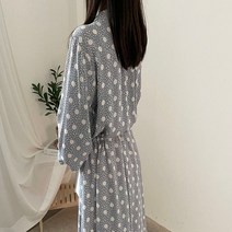 [코지23] 여자 토트 포인트 허리 스트링 앤티크 무드 롱원피스
