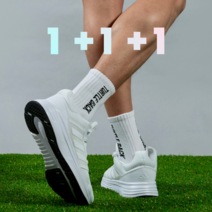 터틀백 스포츠 장목 쿠션 로고 운동 데일리 헬스 양말 3개 묶음 축구 농구 크로스핏