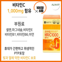 비타민C 프리미엄비타씨1000 100정x6통