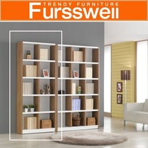 퍼스웰 모서리둥근 5단책장900 일반형GA_003, 워시