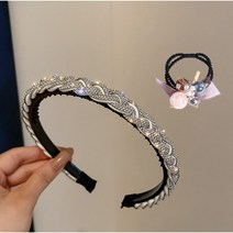 SKW 세련 매듭 큐빅 머리띠