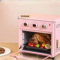 오븐형에어프라이기 대형 에어프라이기 12L 오븐 가정용 투명창 전기 홈 베이킹, 초록