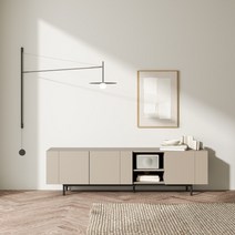 한샘 디어 아르코 거실장 180cm (2종 택1), 머드베이지(B)
