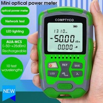 광 파워 메타 탐지기 검출기 미니 미터 네트워크 테스트 LED 조명 휴대용 광섬유 케이블 테스터, 02. AUA-MC5