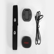 심박계 자전거 GPS 속도계 peloton zwift 폴라 로잉 머신용 블루투스 ant+ 5.3khz 가슴 스트랩 센서가 있는 fitcent 충전식 심박수 모니터, 검은색, 1.Black