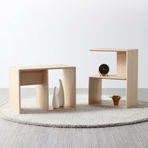 올쏘 플로 침대 협탁 소파 사이드 테이블, 메이플