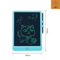 전자 칠판 패드 메모 보드 그림 스마트 그림 그리는 lcd 교탁 부기 펜 수첩 학원 학교 학생 노트 그림판 드로잉, 10인치 블루+싱글[플래그십]로프+펜서+배터리 전달