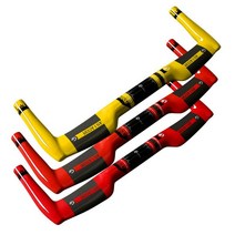 티티바 tt바 불혼바 자전거 일체형 핸들바 ASIACOM 도로 풀 카본 레스트 핸들 바TT 고정 기어 바 0 도 25.4/31.8mm, red 25.4x400mm