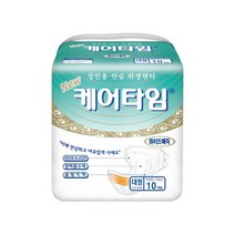 케어타임 와이드매직 대형 프리미엄 겉기저귀 100매 1박스 10매*8팩