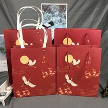 선물포장봉투 버들못 선물파우치 종이봉투 드렌드 복장 쇼핑 정월 대보름날 밤 가족 답례했다 포장가방 1433298066, 1가방12개코란브라운25롱21두꺼운10와인색사진색번호6, 소프트 끈