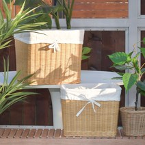 코지하우스 리홈 사각 라탄바구니 다용도바구니 수납바구니, 대