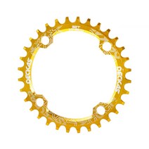 옴니움 크랭크 Deckas mtb 32t 34 36t 38 t 104 bcd 크라운 라운드 체인링, 금, 36톤