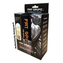 Fat Gripz 1개 외부 지름 4.4cm 1.75인치, Black/Orange