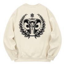 KAN6312 KMC0067 킹코브라 기모 맨투맨 - 크림