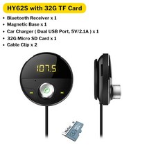 카오디오블루투스Deelife FM 변조기 송신기 블루투스 차량용 Mp3 플레이어 3.5mm 잭 UX 어댑터 T 5.0 오, 02 with 32G TF Card