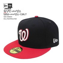 뉴에라 [슈즈네][정품] MLB 어센틱 워싱턴 내셔널스 얼트 야구모자 사이즈캡 59FIFTY 메이저리그 선수모자 미국직배송