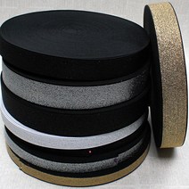 고무밴드 고무줄 허리고무줄 바지고무밴드-대용량 롤 뭉치 50y, 펄밴드-검정+검정20mm(1롤)