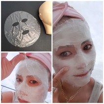 관리 비닐 얼굴 일회용 셀프뷰티케어 커버 피부 마스크 마사지 페이스 화이트팩 100매, 1, 1, 본상품선택