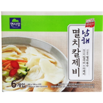 면사랑 남해칼제비 180g X 6개입, 6개