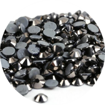 Ss10 ss12 ss16 핫 픽스 라인석 크리스탈 슈퍼 반짝이 납유리 직물 의류용 43 색상, [04] ss20  1440pcs, [10] Jet Hematite