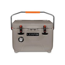 아이스박스40리터 lerpin 휴대용 25qt rotomolded 플라스틱 캠핑 쿨러 상자, 검은색