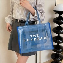 PVC가방 투명가방 여성용 투명 젤리 핸드백 숄더 크로스 바디 백 휴가 비치 Sac A 메인 팜므 2023