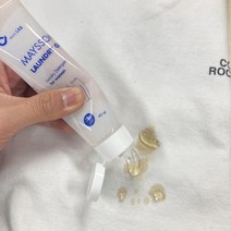 [쿨딜]흰옷 피 땀 양념 얼룩제거 고농축 안심 세탁세제 메이썸 런드리겔 60ml, 상세페이지 참조