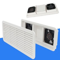 카라반 캠핑카 환풍기 흡기 배기 일체형 냉장고 열배출 환기구 화장실 환기팬 12V 불랙 화이트, 블랙