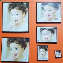마그넷액자 -단품(1) 3종 자석액자 냉장고액자 알림판 마그네틱액자 붙이는액자, 4.5X4.5