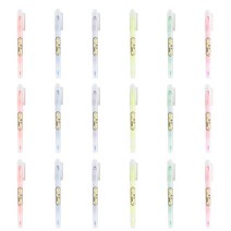 HAOCAI 캔디색 투시창 더블헤드 형광펜 6색, 3세트, 캔디색 형광펜 6종 세트