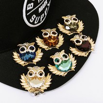 블링 큐빅 부엉이 골프 볼 마커 마킹 골프악세사리 선물, 퍼플