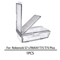 더스트 박스 hepa filter for xiaomi roborock s7 t7s t7s plus 로봇 진공 청소기 더스트 박스 빈 예비 부품, 1더스트박스 -1필터