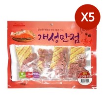 피플펫 져키 반려동물 개 연어 반려견 큐브 간식 5P 고단백 훈련용 5W925B63, 1개, 1개