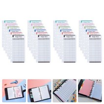 저예산 바인더 종이 현금화 플래너 돈 봉투 정리 카드 예산 삽입 A6 지갑 Notebookleaf 지폐, Assorted Color