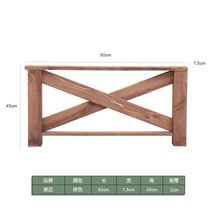 DIY 원목 야외평상 조립식평상 데크 정원 테라스 정자 마루 바닥 안뜰 발코니 복도 빌라 목조 통나무 집 목조 다다미 싱글, 단일 직선 난간 갈색