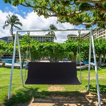 벤치의자 식탁 야외 실내 스윙 시트 커버 방수 체어 접이식 의자 벤치 600D 옥스포드 UV 차단 가구, 02 148x50x50cm