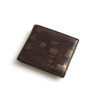 남성 반지갑 남성용 카드지갑 가죽지갑 슬림 악어무늬 천연소가죽